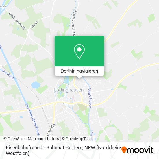 Eisenbahnfreunde Bahnhof Buldern Karte