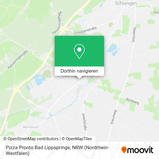 Pizza Pronto Bad Lippspringe Karte