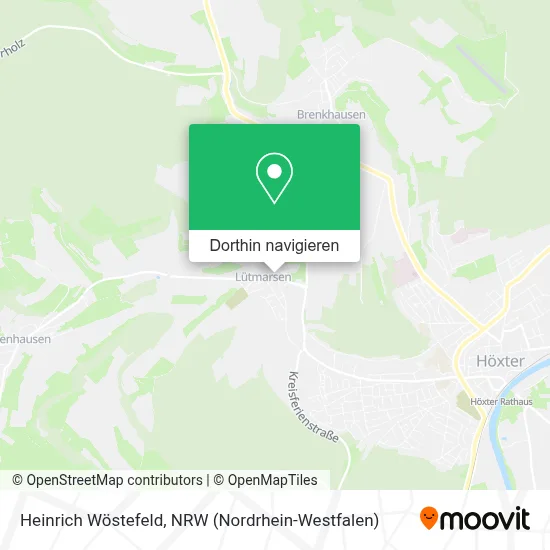 Heinrich Wöstefeld Karte