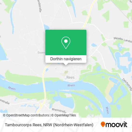 Tambourcorps Rees Karte
