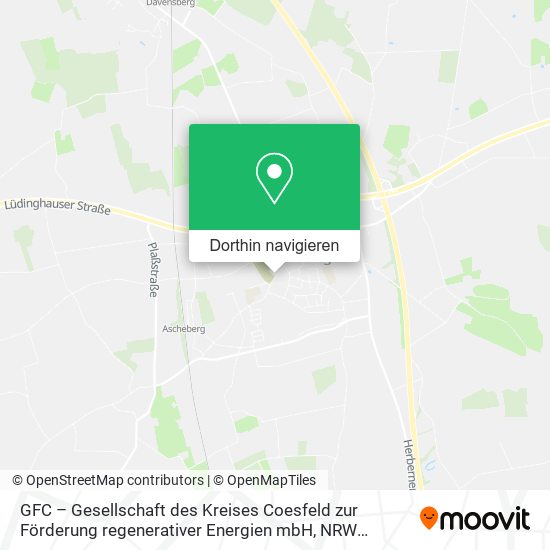GFC – Gesellschaft des Kreises Coesfeld zur Förderung regenerativer Energien mbH Karte