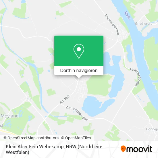 Klein Aber Fein Webekamp Karte