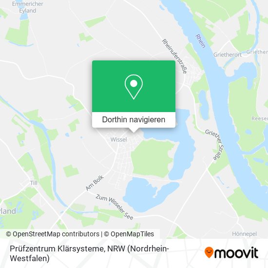 Prüfzentrum Klärsysteme Karte