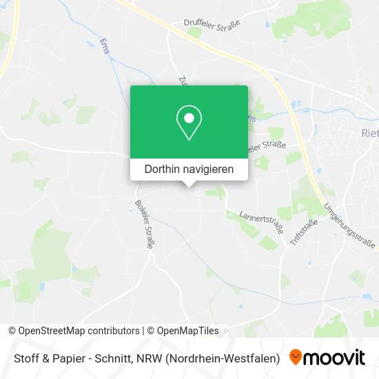 Stoff & Papier - Schnitt Karte