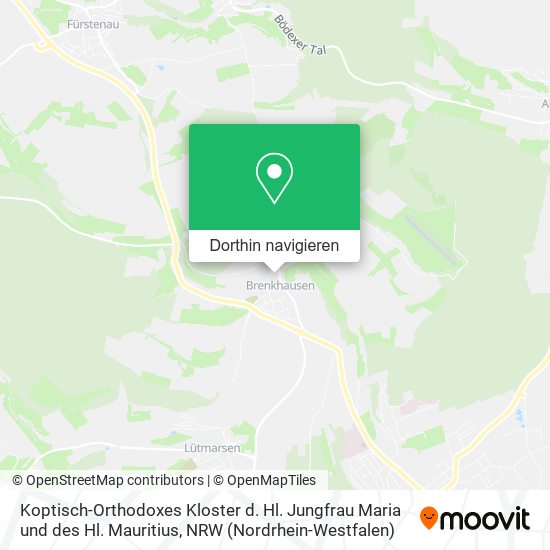 Koptisch-Orthodoxes Kloster d. Hl. Jungfrau Maria und des Hl. Mauritius Karte