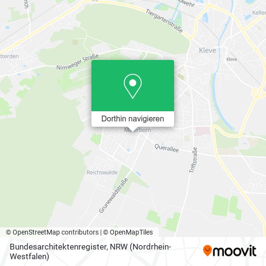 Bundesarchitektenregister Karte