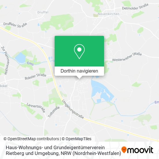 Haus-Wohnungs- und Grundeigentümerverein Rietberg und Umgebung Karte