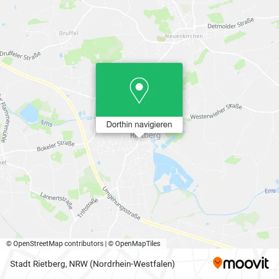 Stadt Rietberg Karte