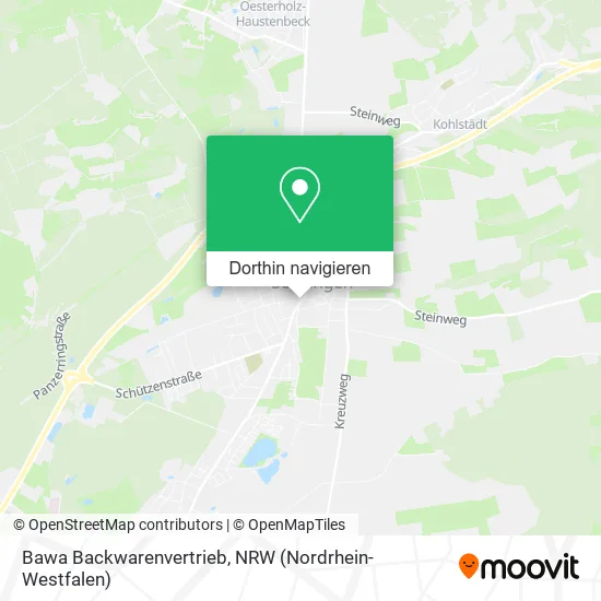 Bawa Backwarenvertrieb Karte