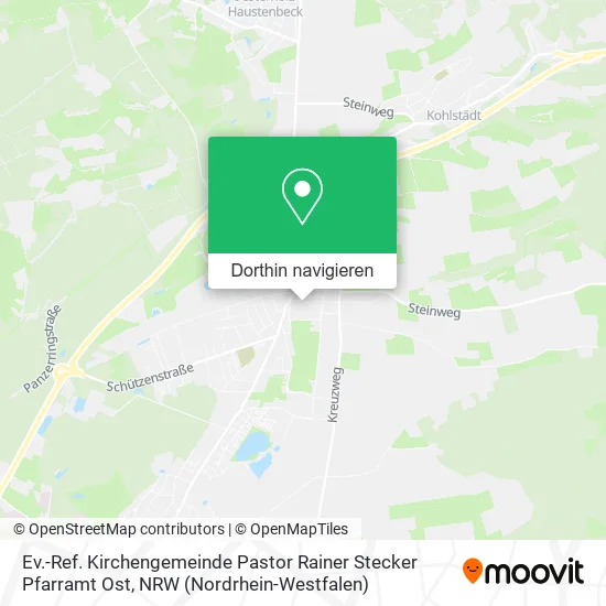Ev.-Ref. Kirchengemeinde Pastor Rainer Stecker Pfarramt Ost Karte