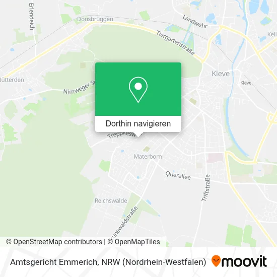 Amtsgericht Emmerich Karte