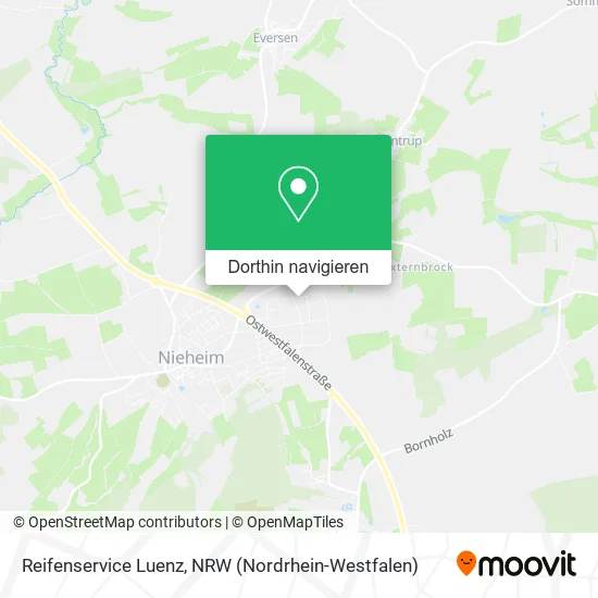 Reifenservice Luenz Karte