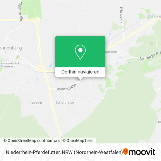 Niederrhein-Pferdefutter Karte