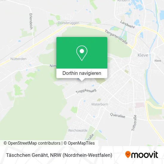 Täschchen Genäht Karte