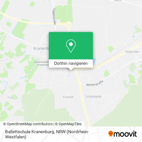 Ballettschule Kranenburg Karte