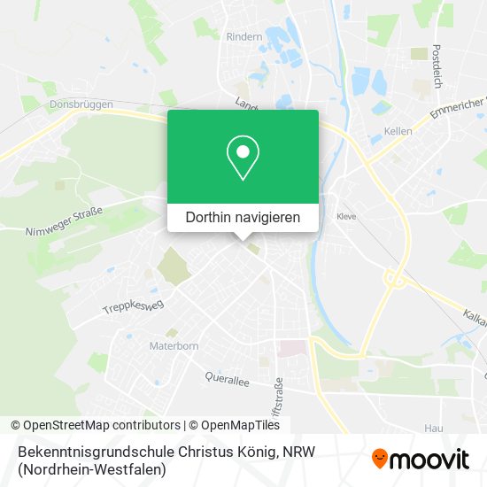 Bekenntnisgrundschule Christus König Karte
