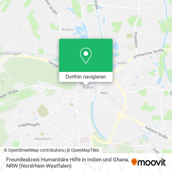 Freundeskreis Humanitäre Hilfe in Indien und Ghana Karte