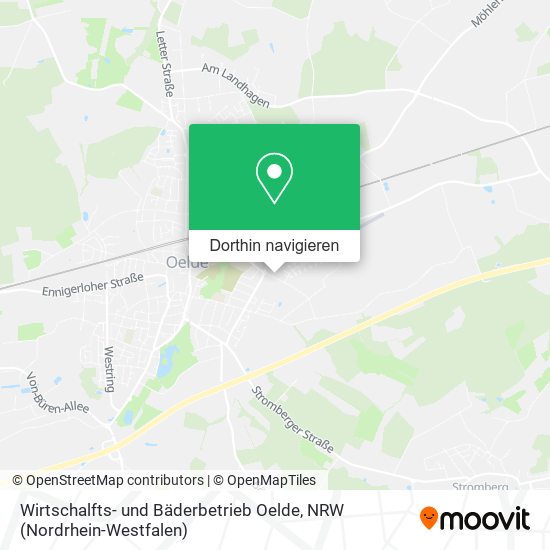 Wirtschalfts- und Bäderbetrieb Oelde Karte