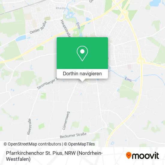 Pfarrkirchenchor St. Pius Karte