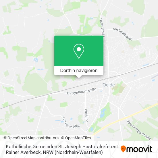 Katholische Gemeinden St. Joseph Pastoralreferent Rainer Averbeck Karte
