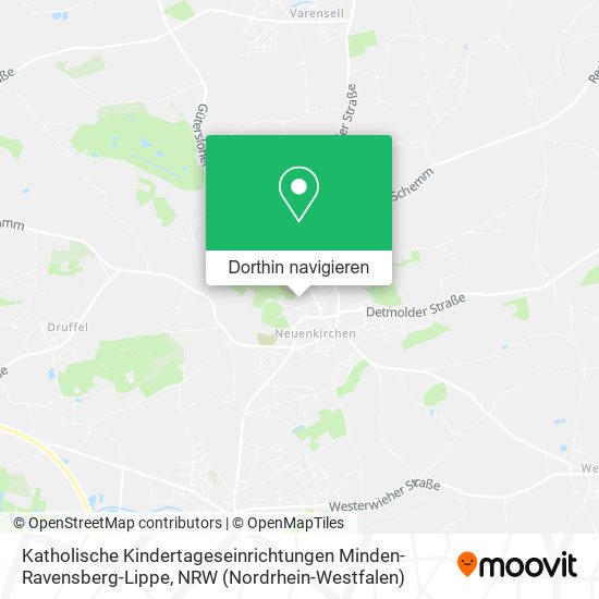 Katholische Kindertageseinrichtungen Minden-Ravensberg-Lippe Karte