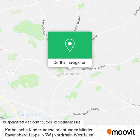 Katholische Kindertageseinrichtungen Minden-Ravensberg-Lippe Karte