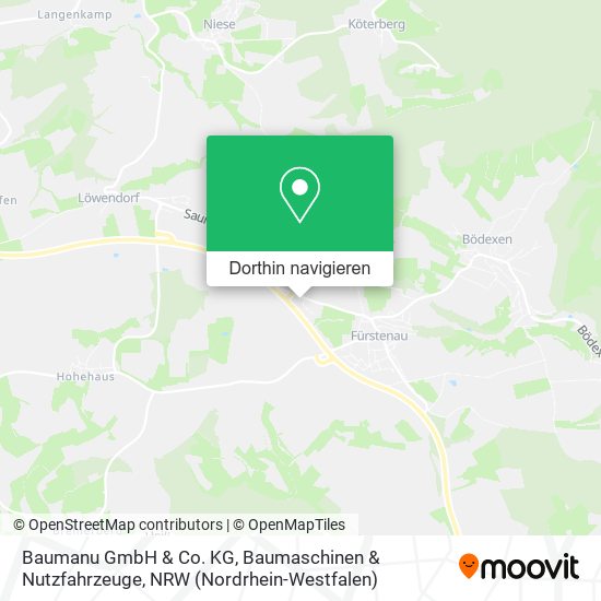 Baumanu GmbH & Co. KG, Baumaschinen & Nutzfahrzeuge Karte