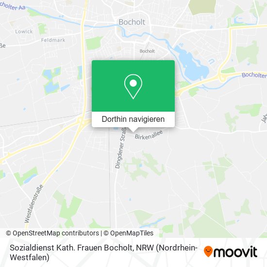 Sozialdienst Kath. Frauen Bocholt Karte