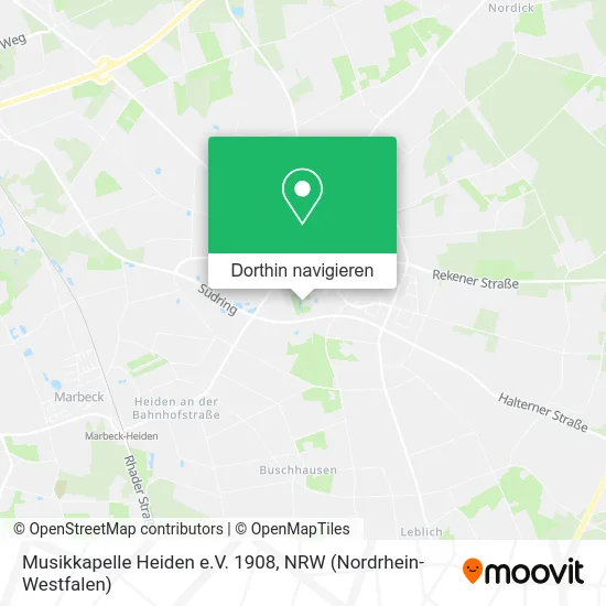 Musikkapelle Heiden e.V. 1908 Karte