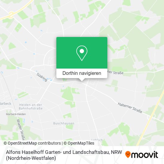 Alfons Haselhoff Garten- und Landschaftsbau Karte