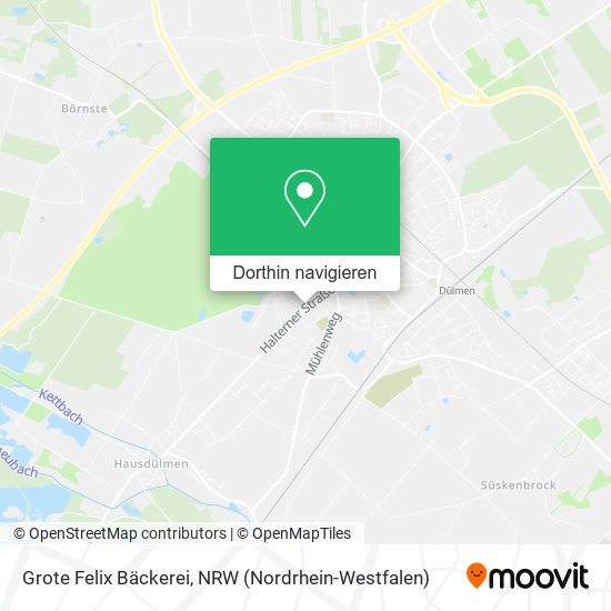 Grote Felix Bäckerei Karte