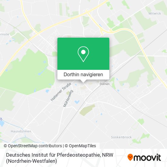 Deutsches Institut für Pferdeosteopathie Karte