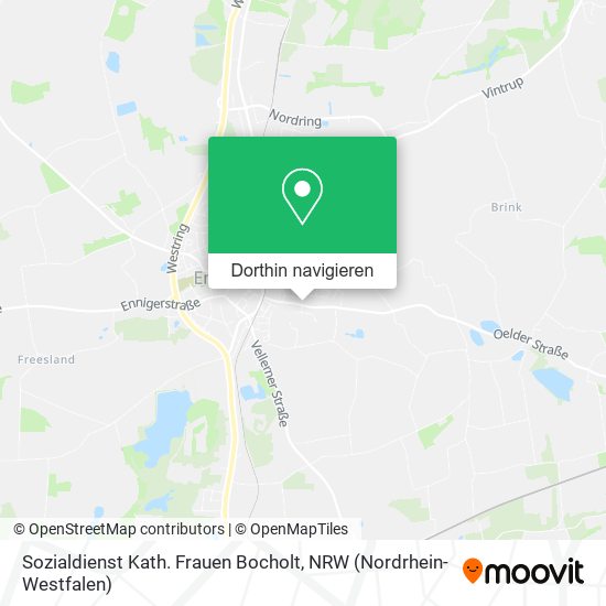 Sozialdienst Kath. Frauen Bocholt Karte