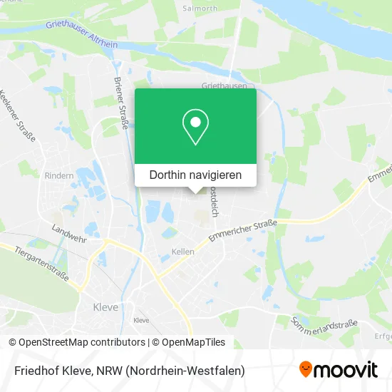 Friedhof Kleve Karte