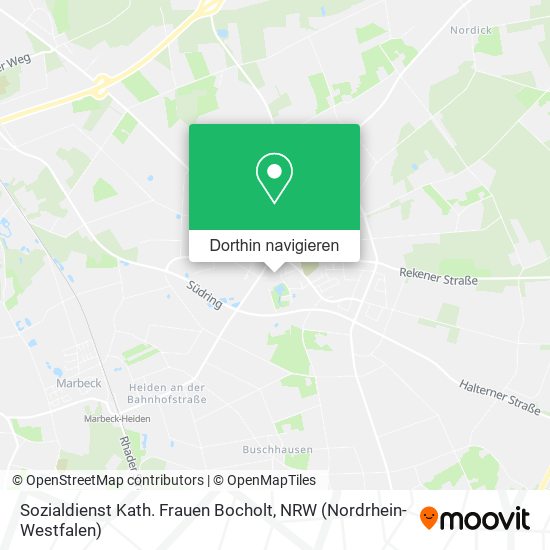 Sozialdienst Kath. Frauen Bocholt Karte