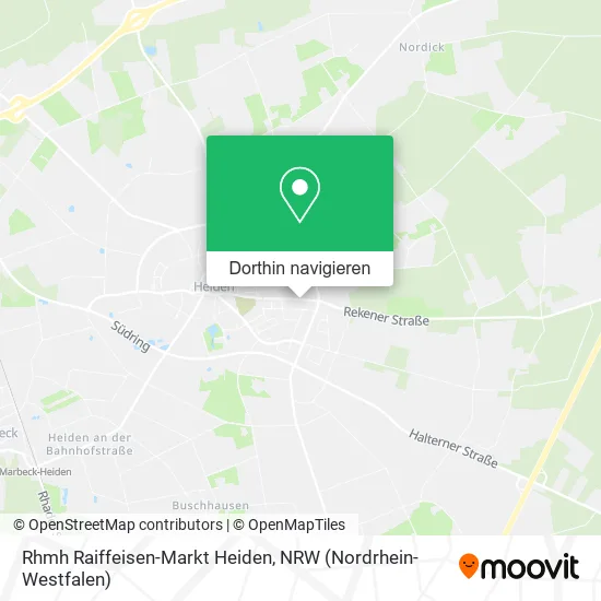 Rhmh Raiffeisen-Markt Heiden Karte