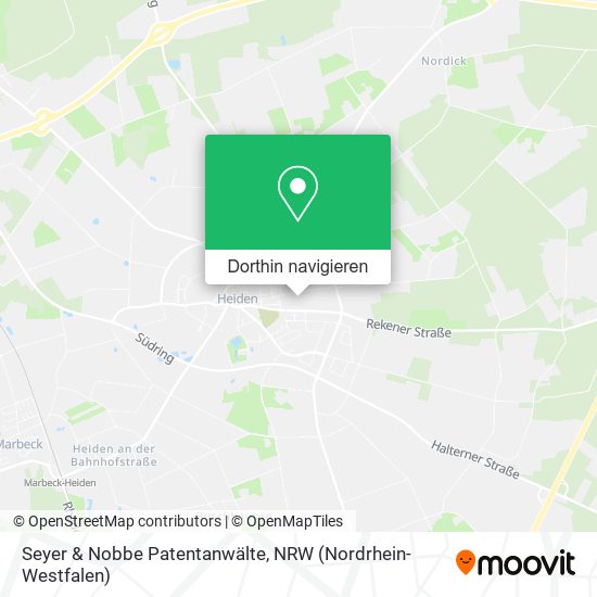 Seyer & Nobbe Patentanwälte Karte