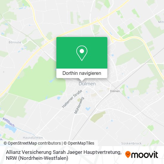 Allianz Versicherung Sarah Jaeger Hauptvertretung Karte