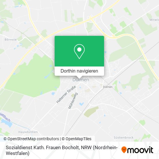 Sozialdienst Kath. Frauen Bocholt Karte