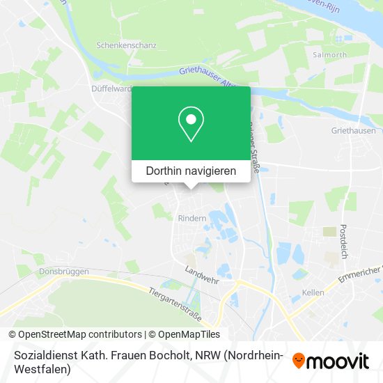 Sozialdienst Kath. Frauen Bocholt Karte