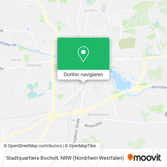 Stadtquartiere Bocholt Karte