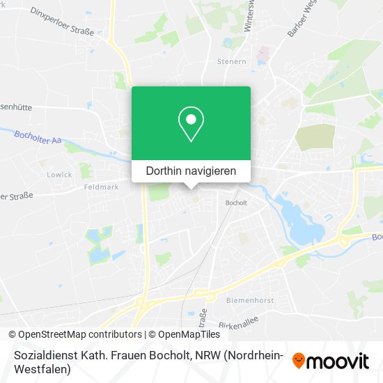 Sozialdienst Kath. Frauen Bocholt Karte