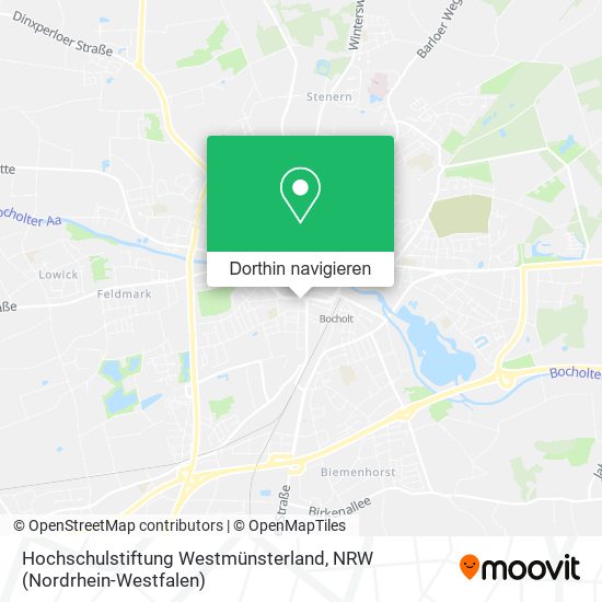 Hochschulstiftung Westmünsterland Karte