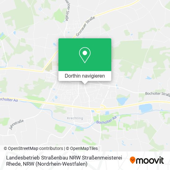 Landesbetrieb Straßenbau NRW Straßenmeisterei Rhede Karte