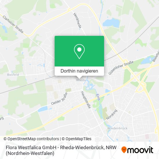 Flora Westfalica GmbH - Rheda-Wiedenbrück Karte