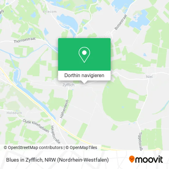 Blues in Zyfflich Karte