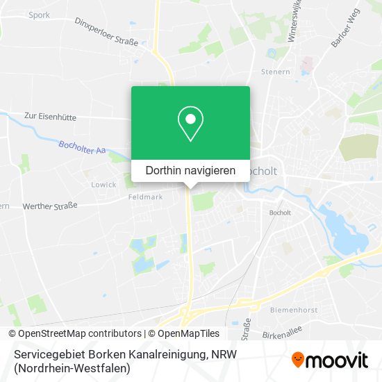 Servicegebiet Borken Kanalreinigung Karte