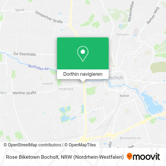 Rose Biketown Bocholt Karte