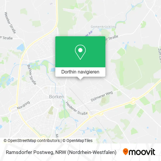 Ramsdorfer Postweg Karte