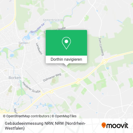 Gebäudeeinmessung NRW Karte